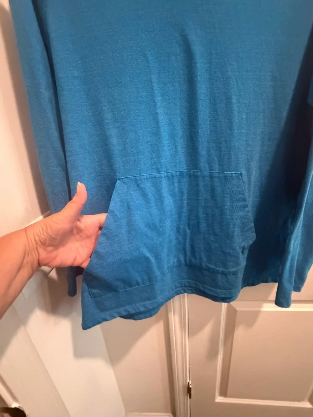 Men’s XL Northface Blue Hoodie Pullover T-shirt with Front Pocket